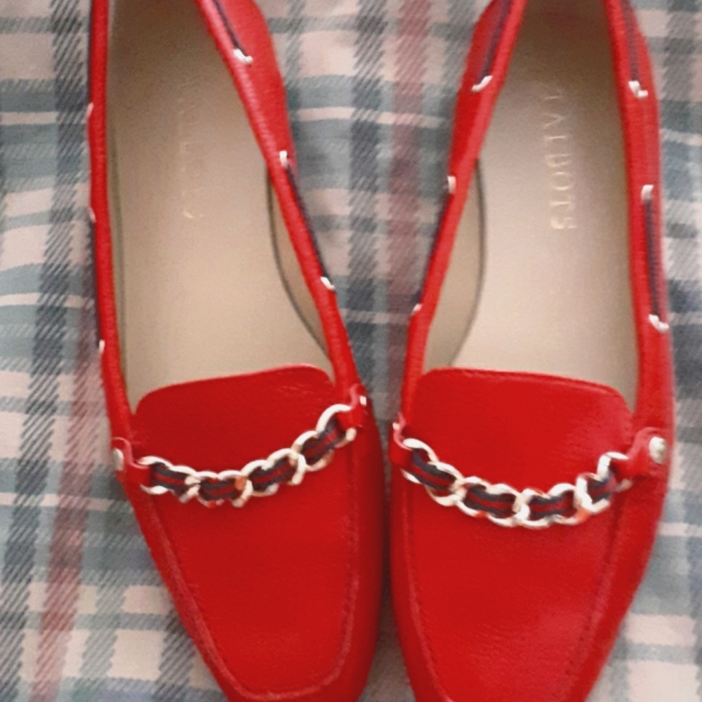 Talbots shoes size 7.5 medium color dark red